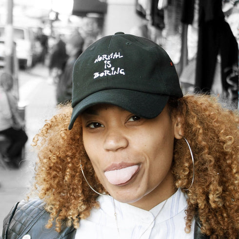 NORMAL IS BORING (strapback cap)